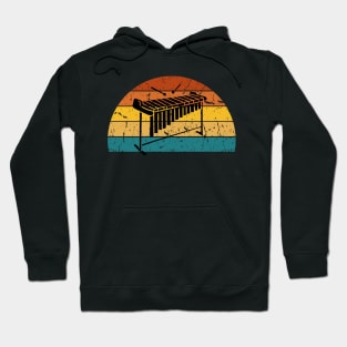 Grunge Vibraphonist Playing Vibraphone Good Vibes with Vibraphone Mallet Percussion Hoodie